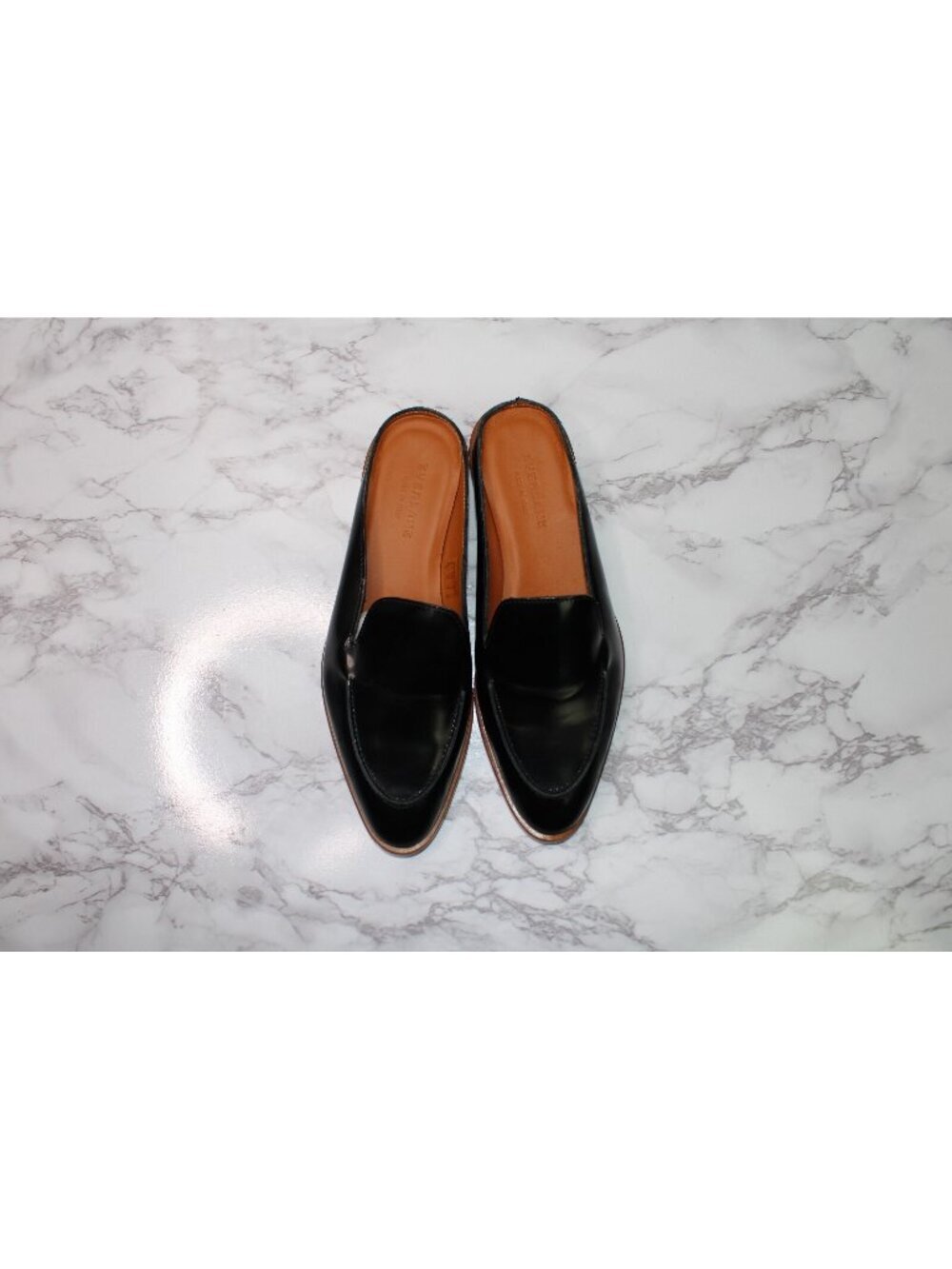 Everlane Womens Leather Mule Slip On Black Sz 6